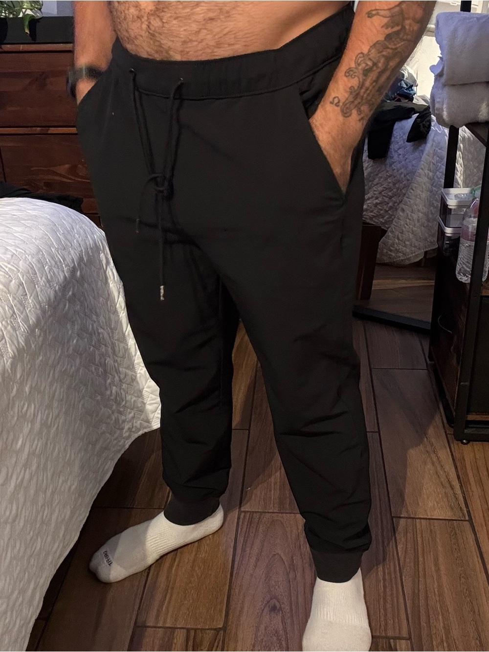 Goodfellow & Co Black Elastic Waist Jogger Pants